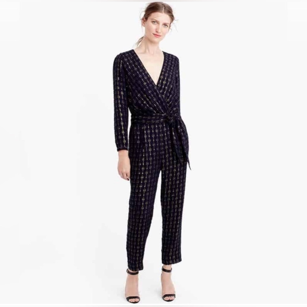 J. Crew Metallic Jumpsuit